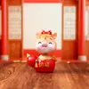 Figura de Bobblehead Criativa Estilo Chinês Deus da Riqueza Decoração de Mesa de Escritório Presente de Ano Novo Presente de Inauguração