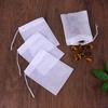 Bolsas de té con cordón, Tela no tejida, 50 Piezas, 5.5*7, Bolsas Filtro para Decocción de Hierbas, Bolsas para Condimentos, Té de Flores, Bolsas Desechables de Hierbas para Pediluvio