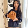 Bolsa de pelúcia infantil atacado fofa desenho animado cartão Pibala capivara bolsa com cordão porta-moedas menina armazenamento bolsa de ombro