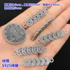 Plata de ley s925 Moneda de los Cinco Emperadores Retro Moneda de Cobre Marca de Mano Marca de Pie Cuerda Trenzada para Mano Pulsera Collar Accesorios DIY Hechos a Mano