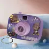 Juguete Infantil Luminoso de Dibujos Animados Mini Cámara de Proyección Llavero Colgante para Mochila Femenina Cámara Pequeña Creativa de Succión