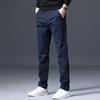 Pantalones Casuales de Algodón Puro Otoño 2024 para Hombre Elásticos Sueltos de Pierna Recta para Jóvenes Pantalones de Negocios para Hombre Pantalones de Hombre de Marca de Moda Estilo Coreano