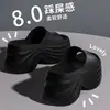 Pantuflas de Verano para Mujer con Tacón Alto para Exteriores 2026 Nuevo Modelo Sandalias de Tacón Alto con Suela Gruesa Chanclas de Playa Eva para Aumentar la Altura