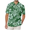 2024 Amazon Wish Aliexpress Camisa de Manga Corta de Verano Sin Bolsillo con Solapa Pantalones Patrón Vértigo Impresión Digital Colorida 3D