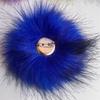 Colgante de piel de zorro de peluche 12 alfiler de bola de piel diy accesorios de primavera ropa zapatos bolso accesorios de sombrero de bola de piel