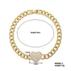 El brazalete de corazón con incrustaciones de circonita de cobre de lujo ligero y personalizado más vendido de Amazon, versátil y elegante tanto para hombres como para mujeres