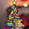 Novo produto transfronteiriço: Pingente decorativo de pássaro simulado plano de acrílico para Natal, árvore de Natal, casa e decoração de mochila