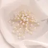 Broche de Espiga de Trigo Dorado Mate para Ramillete Traje Accesorios Versátiles de Alta Gama Pin Fijo Anti-Exposición Personalizados para Mujer