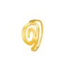 Anillo espiral de remolinos irregulares de acero inoxidable para mujer, anillo minimalista para dedo, joyería geométrica de moda, regalo de cumpleaños