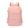 Mochila de Viagem Transfronteiriça, Grande Capacidade, Leve, Mochila de Bagagem Multifuncional, Cor Sólida, Design Simples, Personalizável com Texto, Mochila Escolar para Estudante