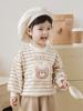 Ropa de dormir para niños Qiu Duo Meng Oso de Pan Monos Bebé Dibujos Animados Conjunto de Sudadera Ropa de Otoño e Primavera 2026 Pantalones Casuales para Niñas