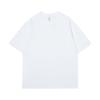 100% Algodón Pesado para Hombre Verano Manga Corta Color Puro Blanco Puro Camiseta Interior Top Versátil 2024 Nuevo Camiseta para Usar Debajo