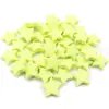 Mordedor Palo Mordedor Bebé Silicona Color Caramelo Grado Alimenticio Estrella de Cinco Puntas Cuentas de Silicona Estrella 25mm