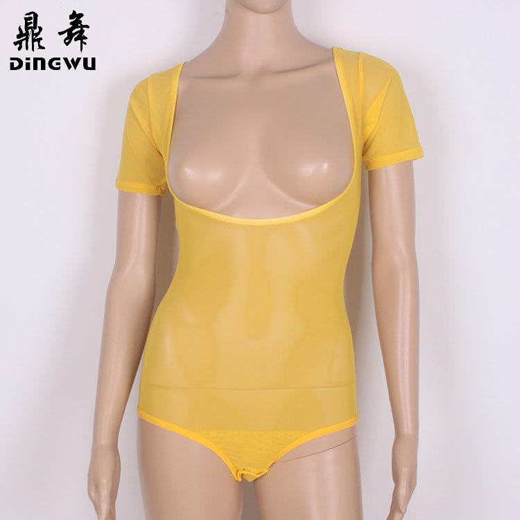 连体托胸短袖-11