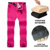 Pantalones de combate desmontables de lana de cordero para hombre y mujer, pantalones softshell para exteriores, pantalones de senderismo, pantalones de esquí con forro polar engrosado, a prueba de viento e impermeables