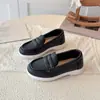 Zapatos de Cuero para Niños de Primavera y Otoño Modelo Nuevo 2026 Zapatos Individuales Mocasines Slip-On Estilo Británico de Verano para Niñas