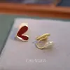 Pendientes Exquisitamente Elaborados en Forma de Corazón Rojo para Mujer, con un Diseño Sencillo pero Sofisticado, Nuevos Pendientes de Lujo de Moda 2026 con Forma de Corazón