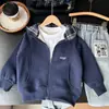 Sudadera con capucha informal para niños 2026 Nueva Holgada para niños pequeños, medianos y mayores Cárdigan Chaqueta Fresca