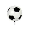 Pelota de fútbol redonda azul de 22 pulgadas impresa en 4D, pelota de aluminio para decoración de competición de actividades de cumpleaños de bebé