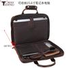 Chao Niu Novo Couro Genuíno Retrô Ultrafino Negócios 15,6 polegadas Laptop Bolsa Crazy Horse Maleta de Couro Bolsa de Ombro