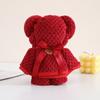 Piña Forro Polar Coral Oso Rojo Caja de Regalo Toalla Mano Regalo Regalo de Boda Ceremonia de Apertura Exquisita Caja de Regalo