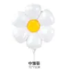 Celebridad de Internet Flor Blanca Margarita Girasol Globo de Película de Aluminio Estilo Coreano ins Decoración Fiesta de Cumpleaños Infantil Accesorios para Fotos