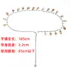 Estilo Vacacional Cadena de Cinturón Decorativa Versátil de Concha para Mujer Cadena de Cintura Metálica Elegante de Gama Alta Estilo Ins Venta al por Mayor Transfronteriza
