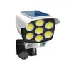 Lámpara de Monitorización Artificial Solar Lámpara de Pared Lámpara de Calle para Patio Exterior Iluminación Súper Brillante Lámpara de Pared con Sensor de Cuerpo Humano Lámpara de Calle LED