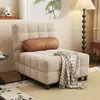 Cama Sofá Plegable Modelo Nuevo 2026, Multifuncional, Ajustable para Apartamentos de Alquiler, Persona Soltera, Espacio Pequeño, Estilo Retro Crema