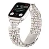 Adequado para Apple Apple Watch10 Pulseira de Aço com Sete Contas iWatch Se Pulseira de Relógio Ultra2 Pulseira de Aço Inoxidável