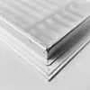 Fábrica de Persianas Fijas de Aleación de Aluminio Transfronteriza Rejillas de Ventilación de Baño con Lamas Persianas a Prueba de Lluvia Persianas de Doble Capa de Una Sola Capa
