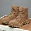 Botas Tácticas Nuevas, Botas Militares de Moda para Exteriores, Botas del Desierto de Caña Alta, Botas Militares de Combate para Entrenamiento, Botas de Senderismo Antideslizantes Resistentes al Desgaste