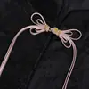 Botones de Rana Qipao Cola Larga Mariposa Cuentas Doradas Botones Estilo Chino Cuentas de Jade Botones con Borla Hecho a Mano Nuevo Estilo Chino Hanfu