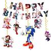 Liquidación Comercio sonic Hedgehog sonic Decoración de Fiesta Mantel Globo Animal Bandera de Cumpleaños