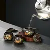 Mineral Crudo Arena Morada Termocrómico Olla Xishi Especial Gran Capacidad Estilo Chino Retro Hogar Oficina Juego de Té de Gama Alta