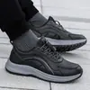 2025 Novos Sapatos para Idosos Moda Casual Versátil Feminino Couro Antiderrapante Macio Casual Esportivo Sapatos Masculinos Sapatos de Tecido Old Beijing