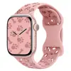 Huella de Pata de Perro Hueso Hueco Correa de Silicona Adecuada para Apple Watch Generaciones 1-12/Ultra 1-3 Correas de Silicona para Reloj