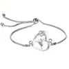 Collar y Pulsera Set de Accesorios de Chica de Baile Europea y Americana Transfronterizo Ballet Corazón de Color Diamante Colorido Set de Joyería
