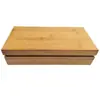 Caja de Almacenamiento Rectangular Simple de Bambú Tapa Cielo y Tierra Caja de Almacenamiento de Joyas Caja de Almacenamiento de Té Caja de Almacenamiento de Coleccionables Venta al por Mayor