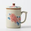 Taza de Hibisco para Niños y Niñas, Taza de Té de Aspecto Elegante, Vaso de Agua con Filtro, Taza Creativa, Regalo de Cumpleaños