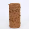 Shengwei Atacado Corda Trançada Colorida de 3mm 4mm Feita à Mão Materiais DIY para Roupas Bolsas Tapeçaria Corda de Linha de Algodão