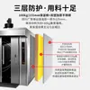 Horno giratorio de convección de aire caliente multifuncional, horno totalmente automático para hornear pasteles y pan, máquina de hornear comercial de acero inoxidable
