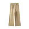 Conjunto de Ropa de Casa para Mujer con Mangas Abullonadas Bloque de Color, Gasa Nube de Hielo, Pijama Holgado Cuello Redondo, Pantalones Largos, Estilo Delgado de Verano