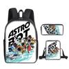 Nova Chegada Mochila Robô Cósmico Astro Bot Conjunto de Três Peças Mochila Infantil para Escola Primária Estojo