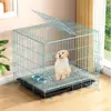 Gaiola para cães de porte médio, ideal para ambientes internos, com separação para necessidades fisiológicas. Perfeita para cães de raças como Corgi, Bichon Frisé e Golden Retriever.