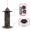 Novo Produto Transfronteiriço Alimentador de Pássaros de Metal Pendurado para Exterior Pátio Jardim Alimentador Automático de Pássaros Selvagens Fabricante Fonte Personalização