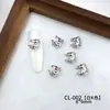 Accesorios para Uñas con Zirconia del Año del Caballo 2026 Nuevos Lindos Ponis del Zodiaco Rojo Aleación Pedrería Decoraciones de Uñas Portátiles para DIY