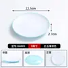 Juego de 10 platos redondos de melamina para restaurantes de comida rápida, platos para platos fríos de catering comercial, platos de plástico para arroz frito y platos para fideos fritos
