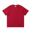 50 Peças de Camisetas Color Block de 220g com Gola Redonda e Gola Lisa, Manga Curta, Versáteis, Podem Ser Estampadas ou Bordadas, Unissex, Caimento Solto, Casual