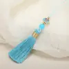 6cm Xiangyun Pequeno Pingente de Franja com Borla Joia Artesanal Decoração Pingente para Capa de Celular Pingente Marcador de Página Acessórios de Grampo de Cabelo